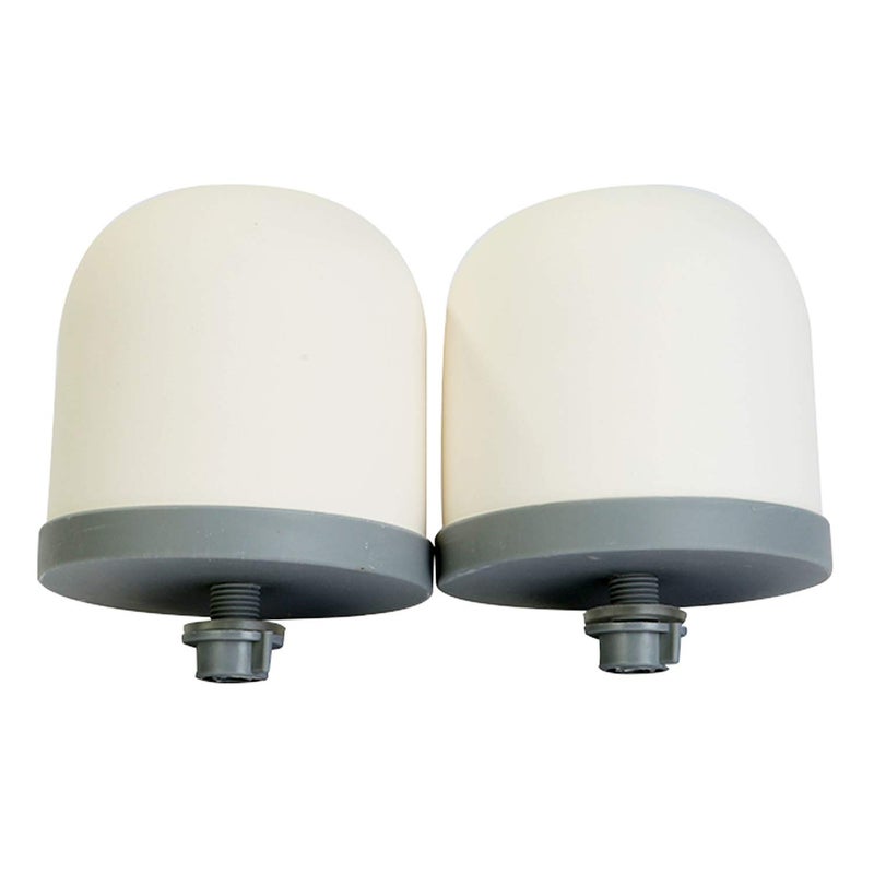 Huining Ceramic Dome Water Filter, Replacement for Pre-Filtration Unit, 0.15 to 0.5 Micron for Household Bucket Filtration System Pitcher (2 PCS) - Image 1